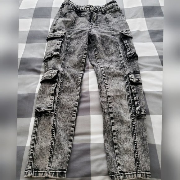 Shein Denim Cargo Pants - Picture 4 of 14